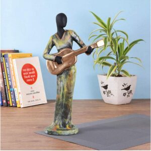 Human Playing Musical Statue for Home Decor Decorative Showpiece.